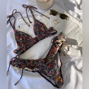 Montce Mara Floral Bikini with Adjustable Straps. Worn once.